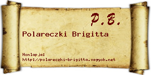 Polareczki Brigitta névjegykártya
